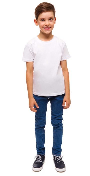 T-shirt 100% bawełna koszulka, bluzka, Moraj, biała 110-116 do 158-164