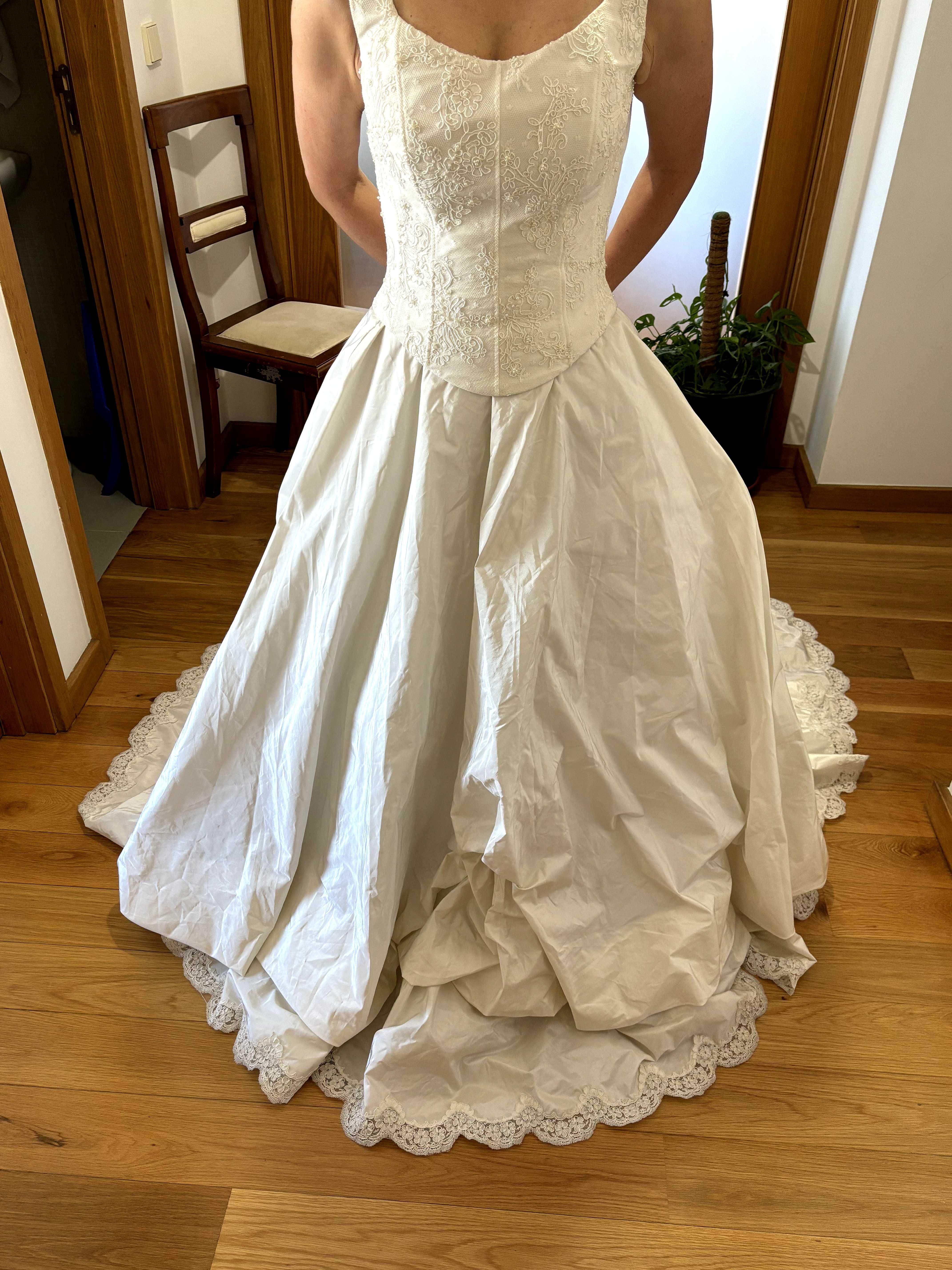 Vestido de noiva novo alta costura Made in Italy