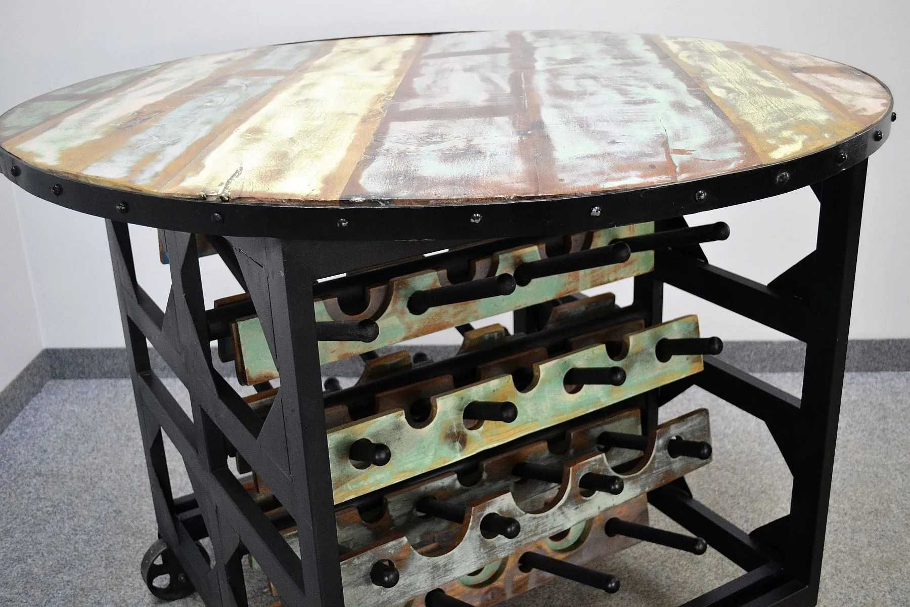 Stół / Winiarka, drewno i metal, seria INDUSTRIAL, II gat. -55%