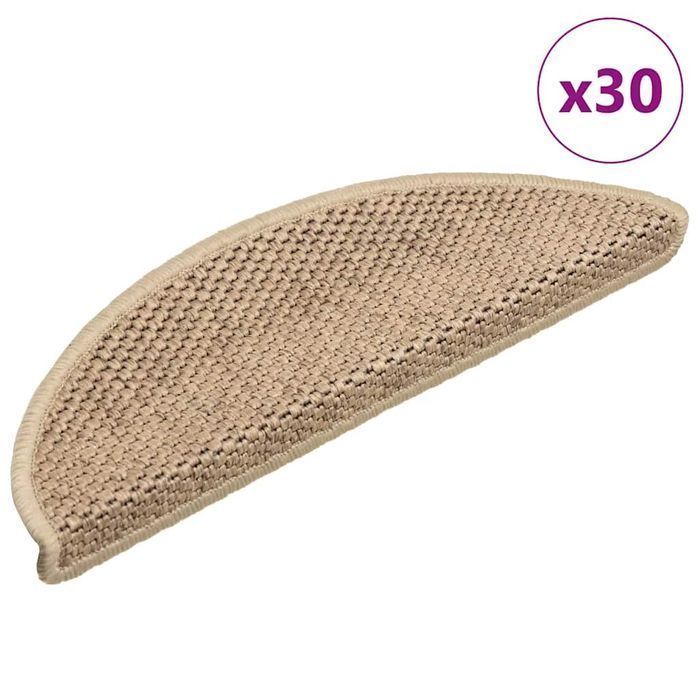 Vidaxl Maty Na Schody Samoprzylepne Sizal-Look 30 Szt. 56X17X3 Cm