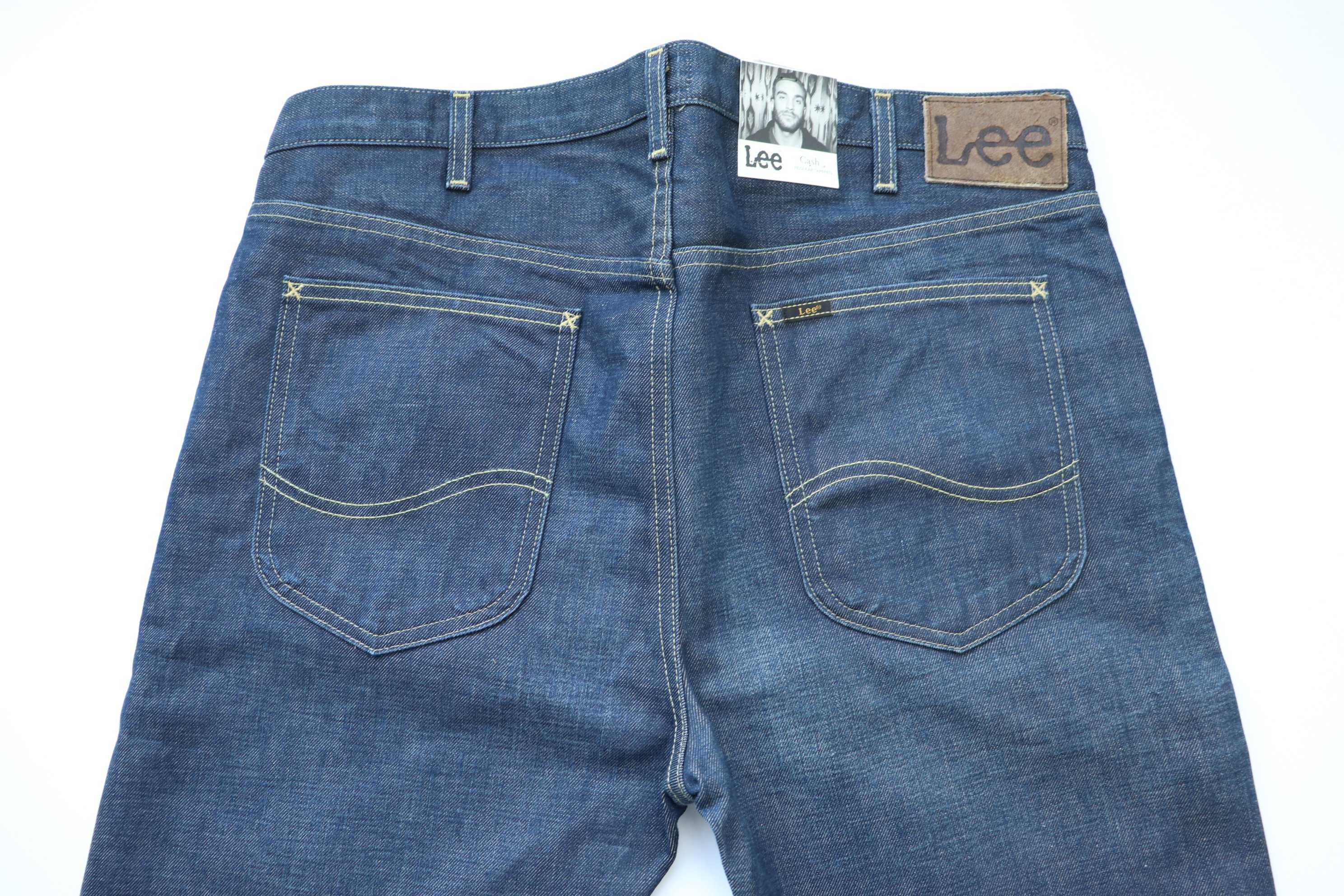 LEE CASH W36 L32 męskie spodnie jeansy regular tapered nowe