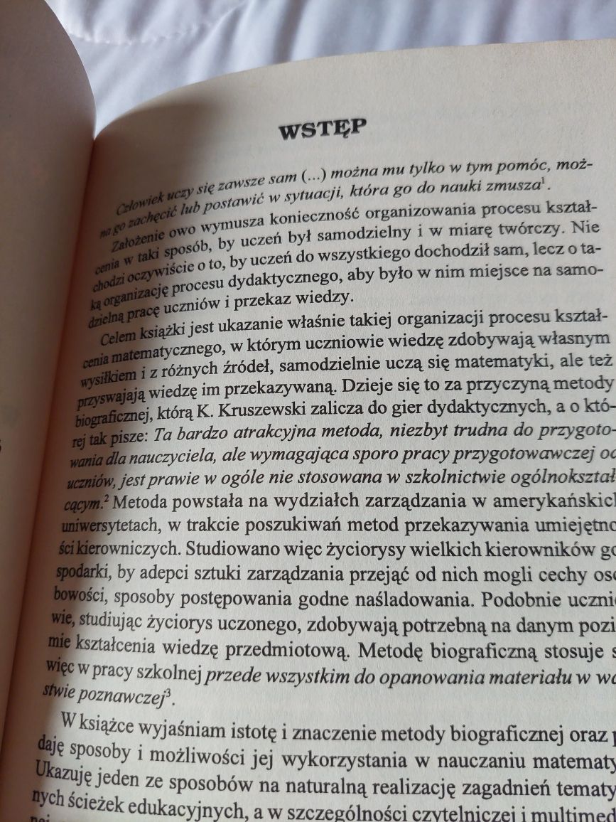 Metoda biograficzna w nauczaniu matematyki. Prace projektowe i inscen