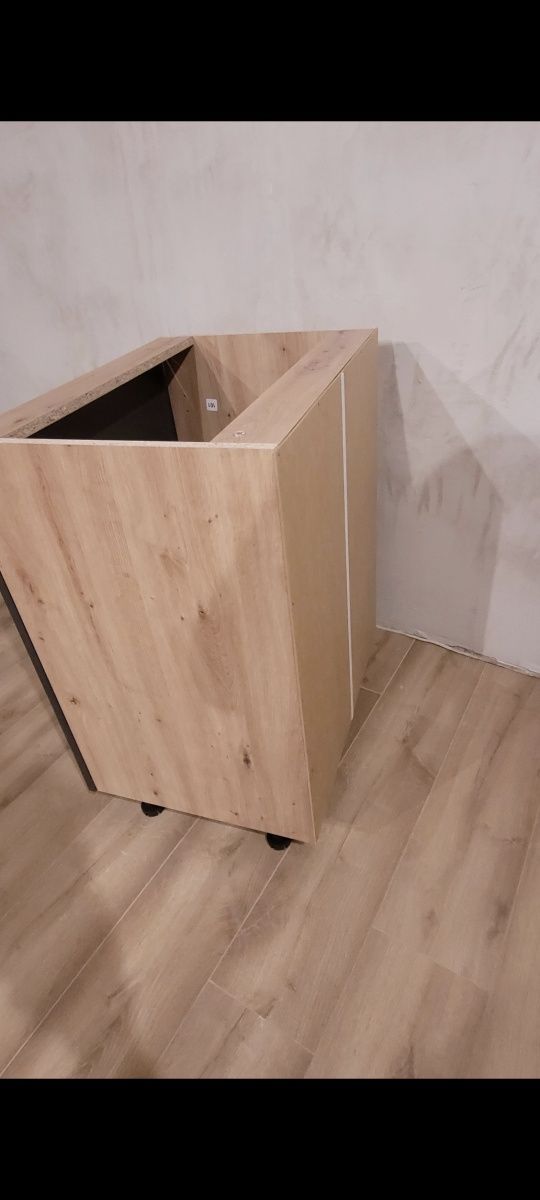 Szafka pod blat Zestaw Vinto antracyt Leroy dąb artisan 60