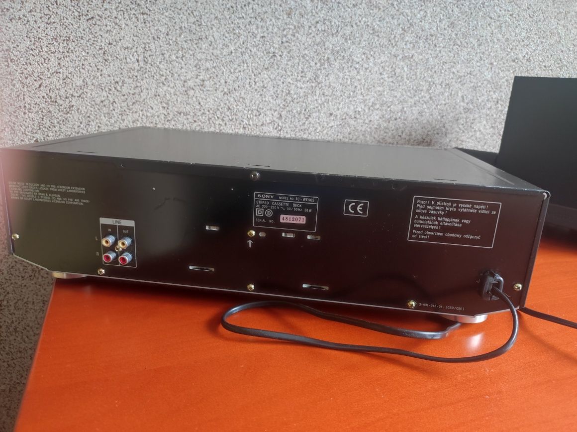 Magnetofon Sony Stereo Cassette Deck TC-WE505