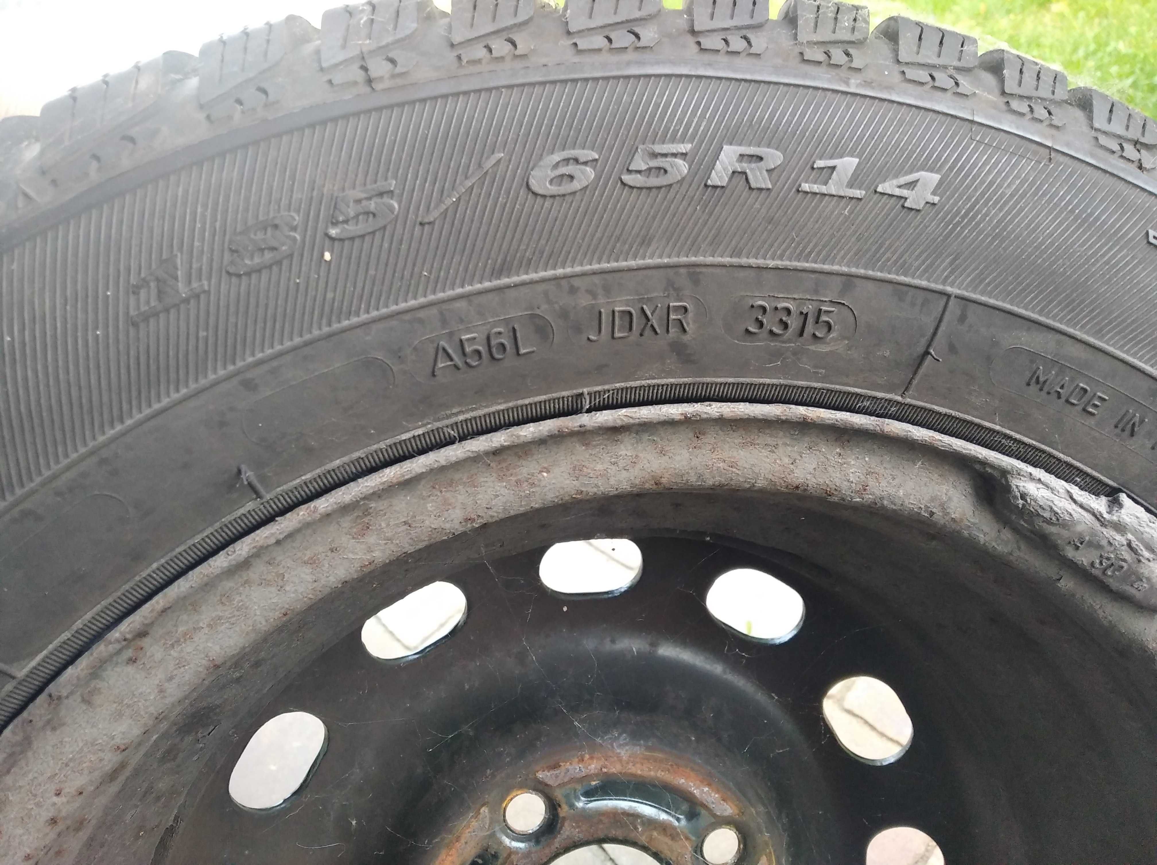 Koła opony zimowe Dębica 185/65R14 7mm 4x108 Ford