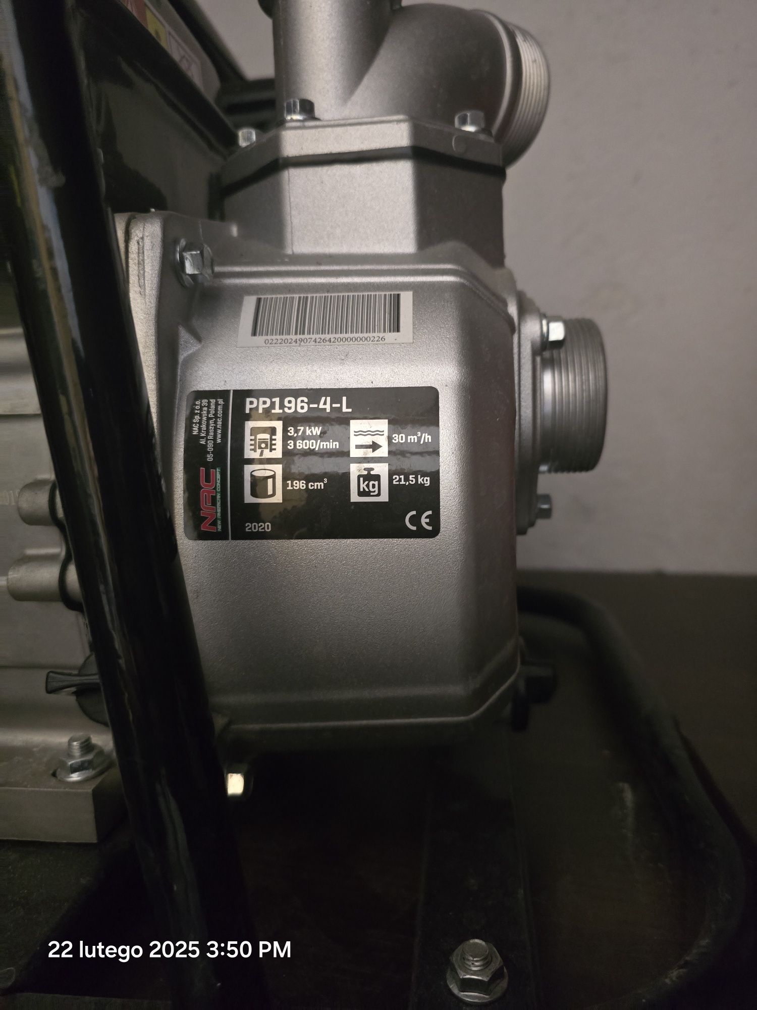 Motopompa NAC PP196-4-L
