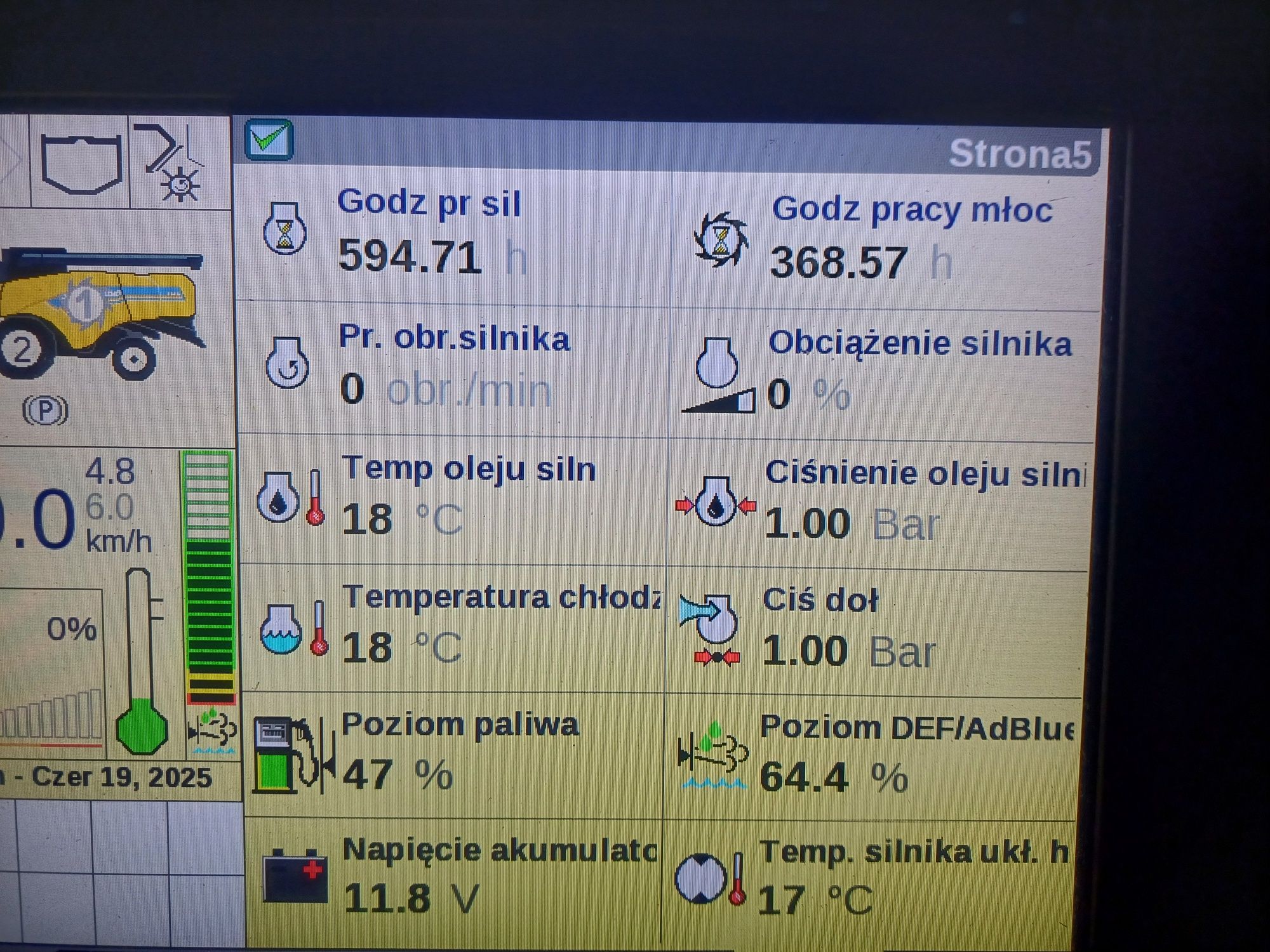 Kombajn New Holland Cx5.80 heder 5.18  umowa kupna