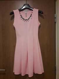 Różowa sukienka koktajlowa 36