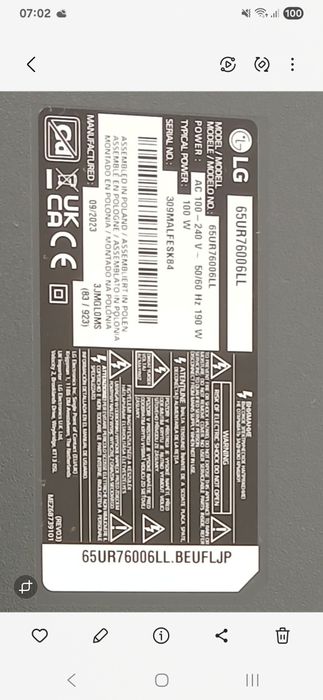 Tv Smartv LG 65 polegadas