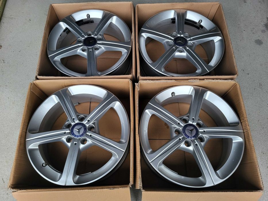 [489] Felgi aluminiowe Oryginał MERCEDES 17 Cali 5x112 ET44 +Czujniki