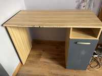 biurko z szafka i półką