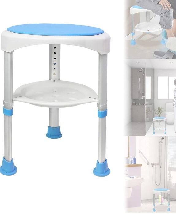 Круглий стілець для душу з обертовим сидінням Antar