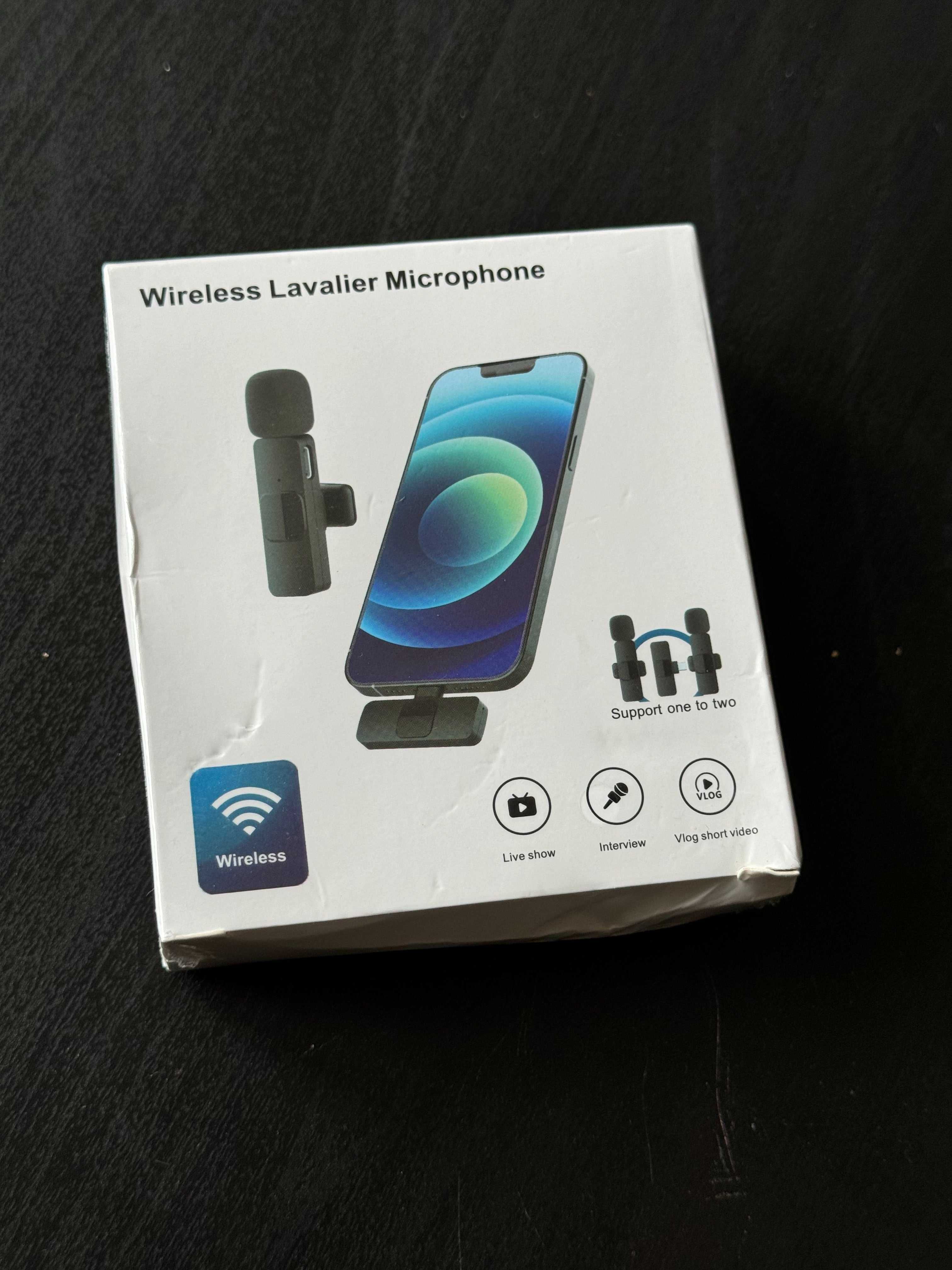 2x Mikrofon Bezprzewodowy LAVALIER Krawatowy Do Telefonu / USB-C