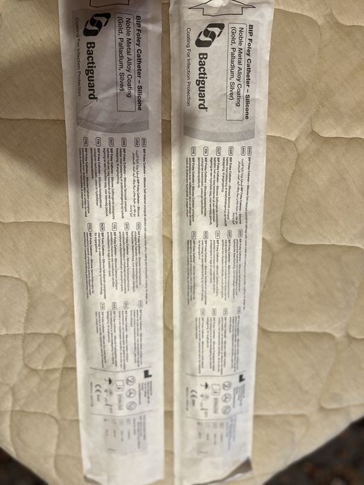 Cewnik silikonowy foley Bactiguard zloto, pallad, srebro