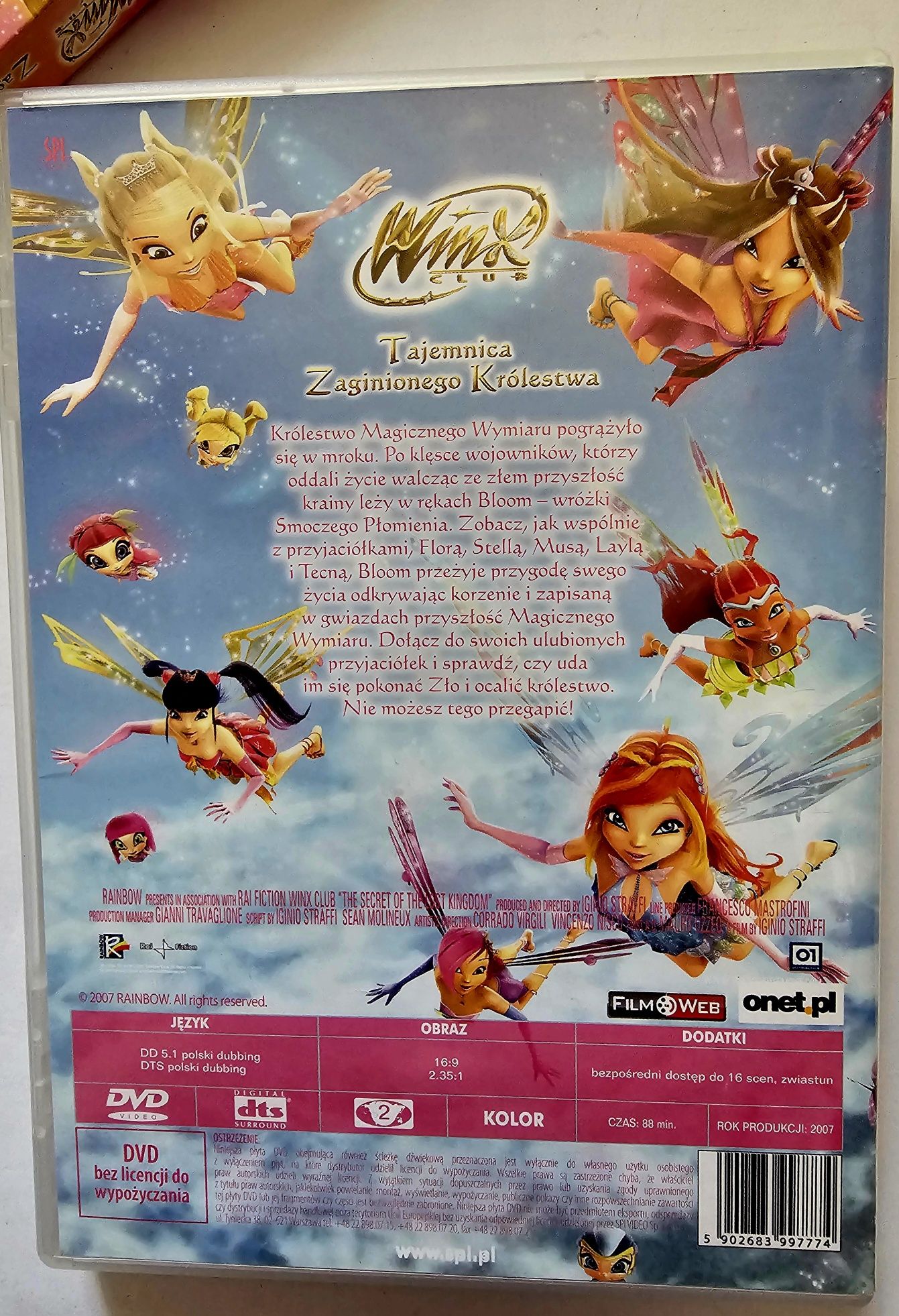 WinX Club Tajemnica Zaginionego Królestwa dvd film