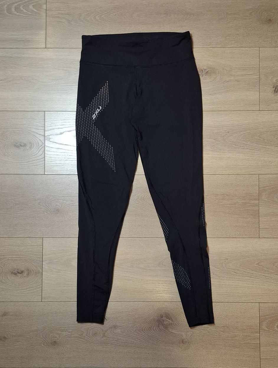Legginsy damskie 2XU Force Mid-Rise Compression, termoaktywne, trening