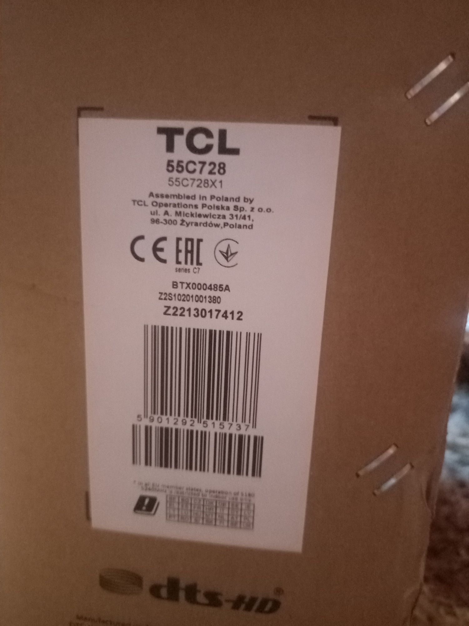 Telewizor TCL 55c