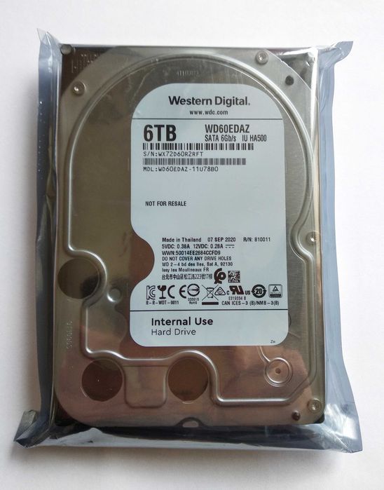 WD 6TB WD60EDAZ SATA3 (Новый, в упаковке)