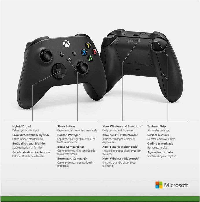 Pad (bez)przewodowy Microsoft do Xbox Series X|One PC Czarny NOWY