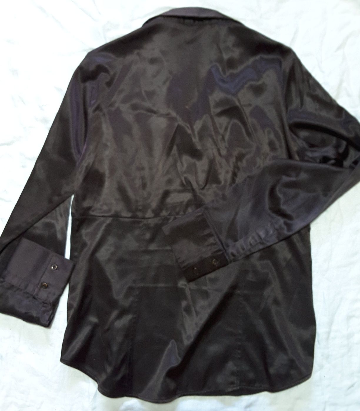 Camisa cetim - Zara - tam M