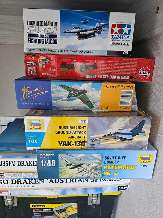 Продам модели в 1/48 авиация и техника Tamiya Hasegawa Revell Italeri