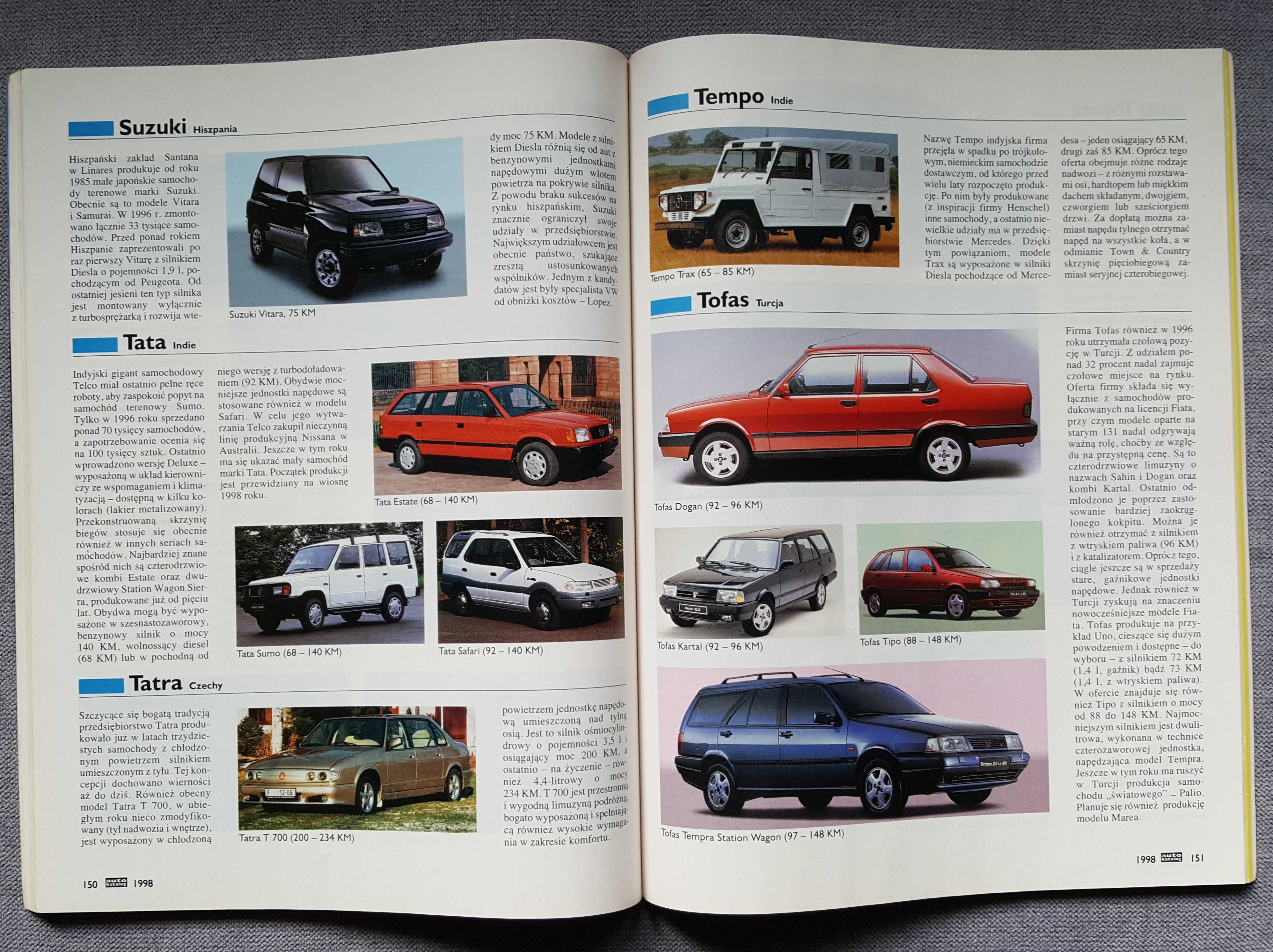 Nowy Auto Katalog 1998 - Samochody Świata