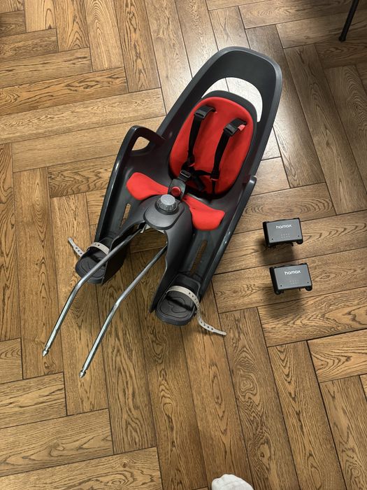 Hamax Caress C3 fotelik i dwa uchwyt do rowerów