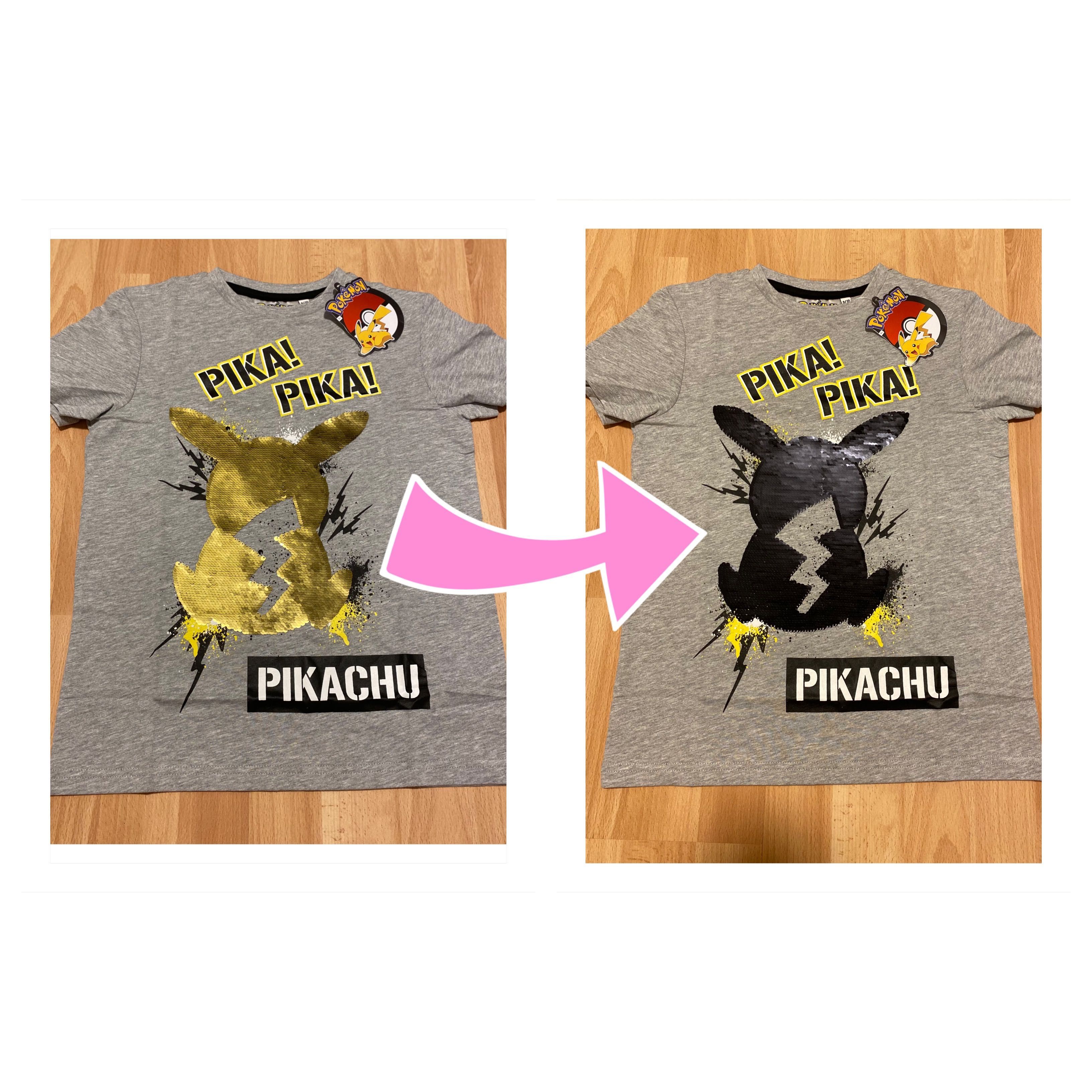 Pokemon Pikachu Koszulka Zmieniająca wzór 9-10 lat