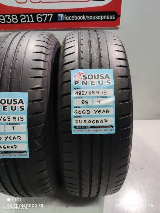 2 pneus semi novos 185-65r15 good year - oferta dos portes 80 EUROS