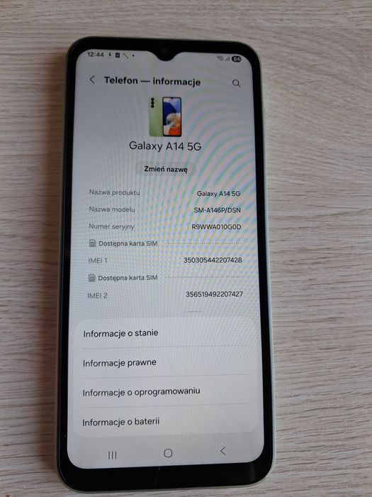 Telefon Samsung Galaxy A14 5g 4/64 gb 6.6 cala SM-A146P/DSN Android 15