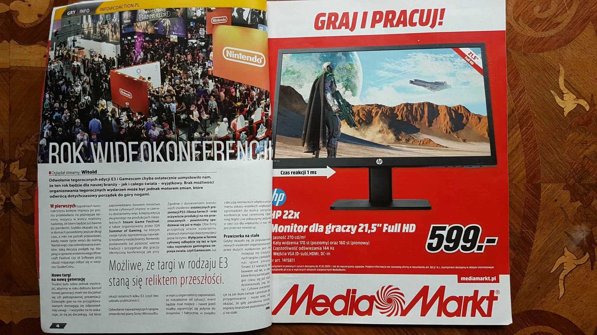 CD ACTION czasopismo NUMER 06/2020 (bez płyty)