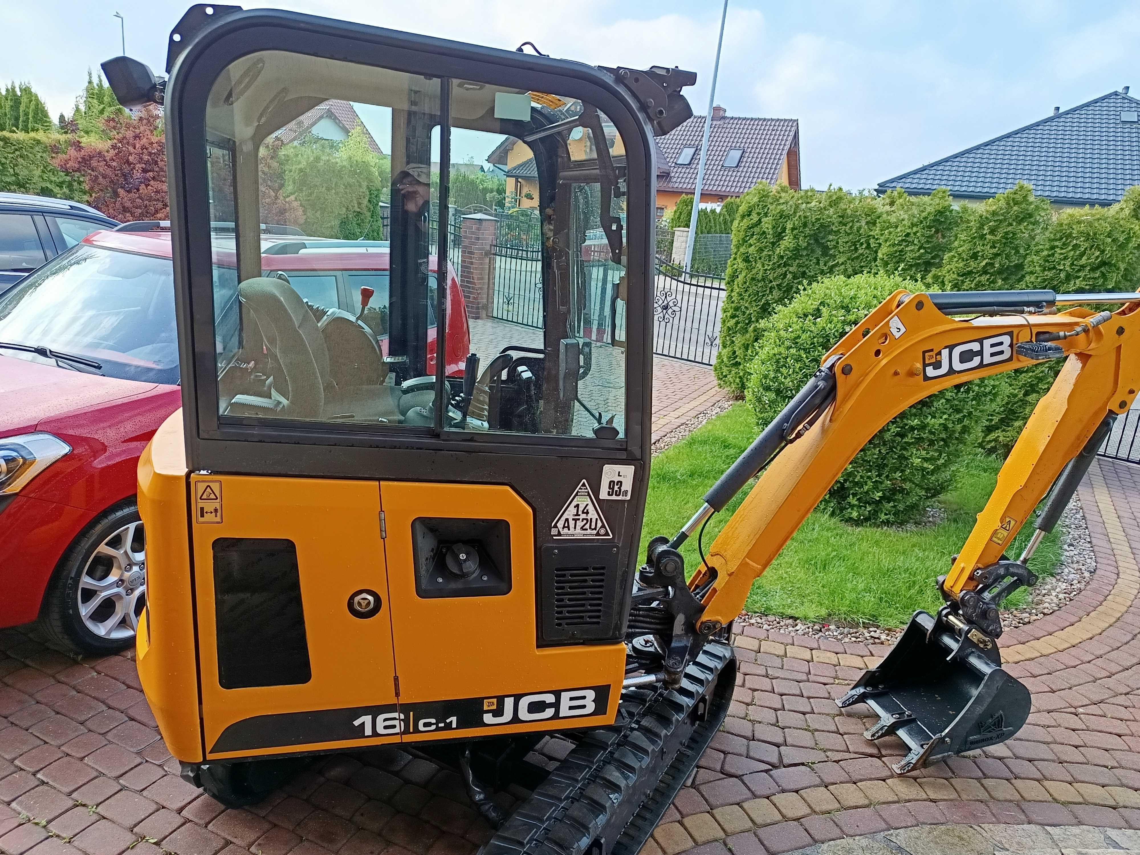 Koparka JCB 16C-1, 2018r. Szybkozłącze, 3 łyżki, 1,8t. Doinwestowana