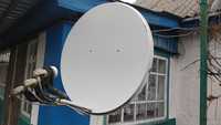 Супутникова антена+кріплення+головки+ модем Viasat (тюнер)
В робочому