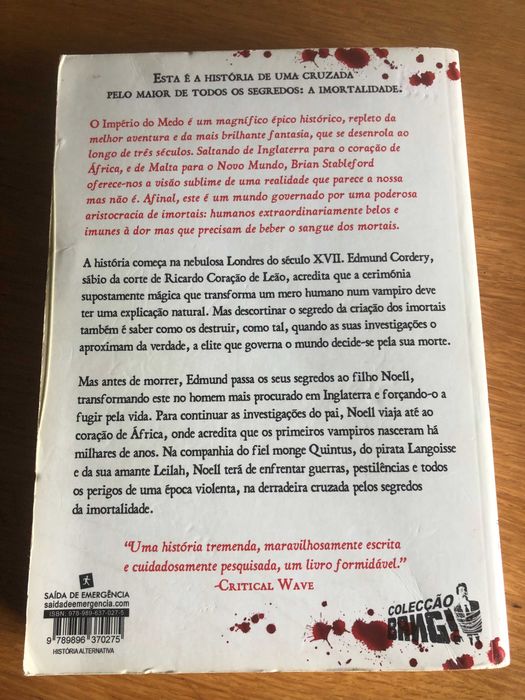 O império do medo   BRIAN STABLEFORD