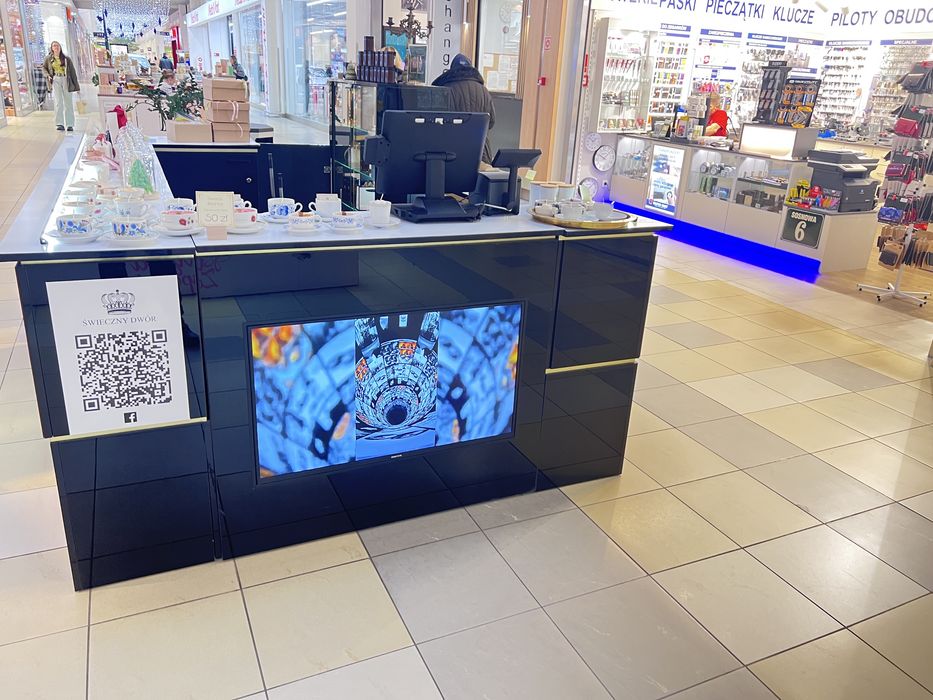 Sprzedam elegancką wyspę handlową z telewizorem