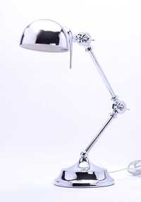 Klasyczna lampa biurkowa Ranger - srebrna, chrom