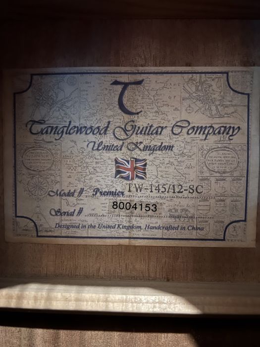 Гітара Tanglewood TW145/12SC - 12 струн