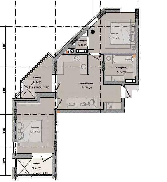 Продаж 2-кім квартири по вул Львівській Городок