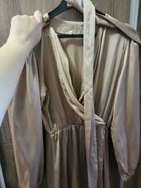 Міді шовкове плаття, розмір 46-48