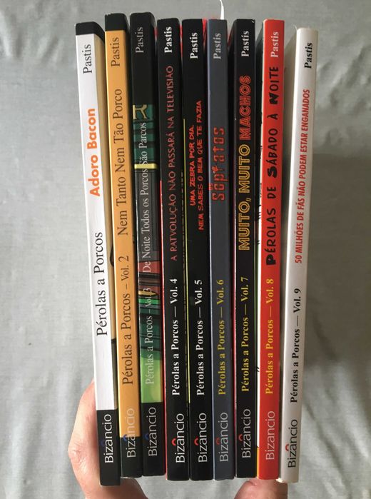 Coleção de banda desenhada Pérolas a porcos BD 9 livros
