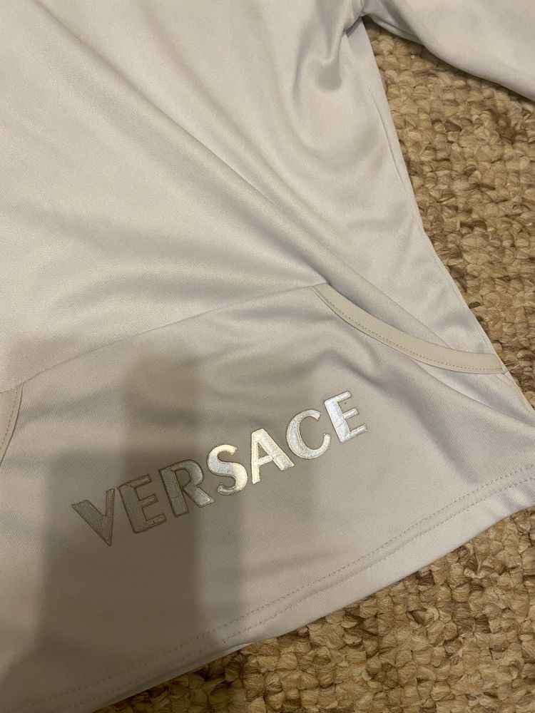 Kangurka bluza z kapturem Versace błekitna S