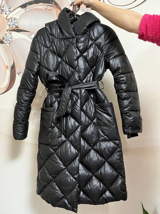 Зимове стьобане пальто 44-46 р