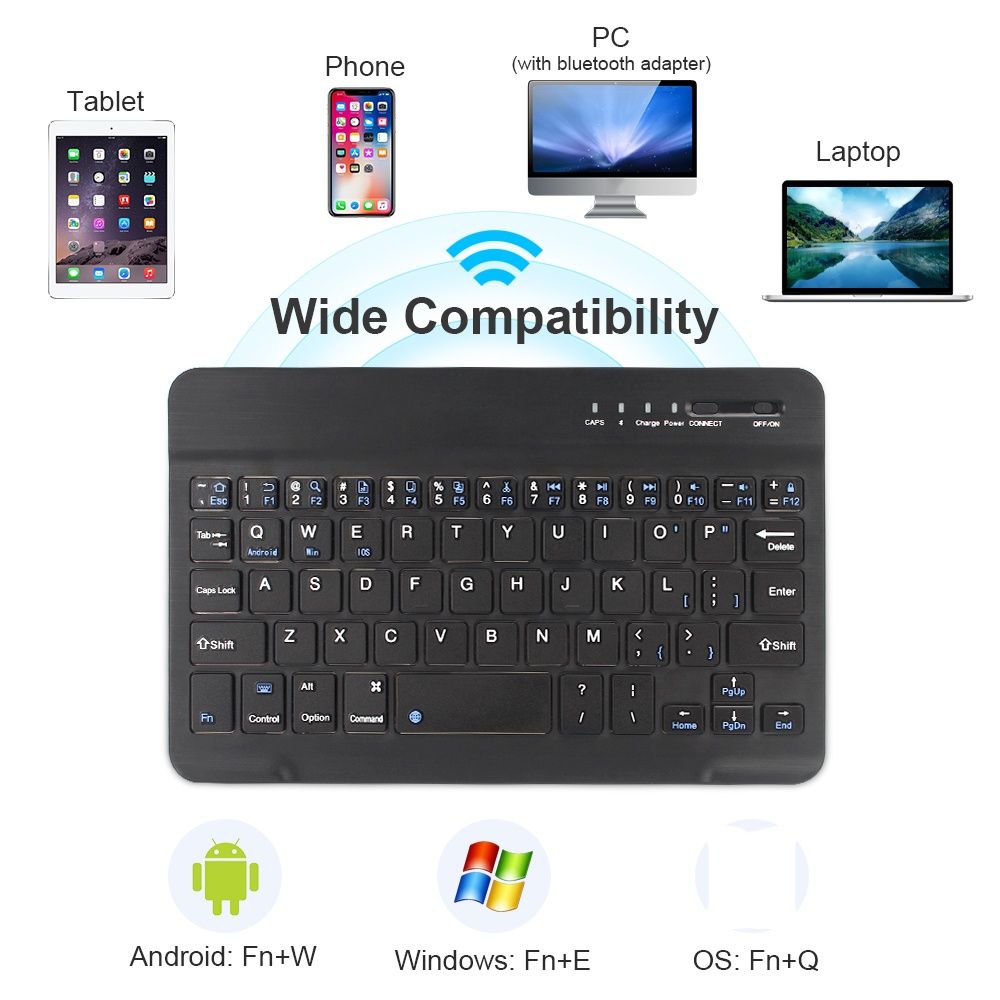 Бездротова клавіатура Bluetooth Міні-клавіатура для МасBook iPad 2.4G