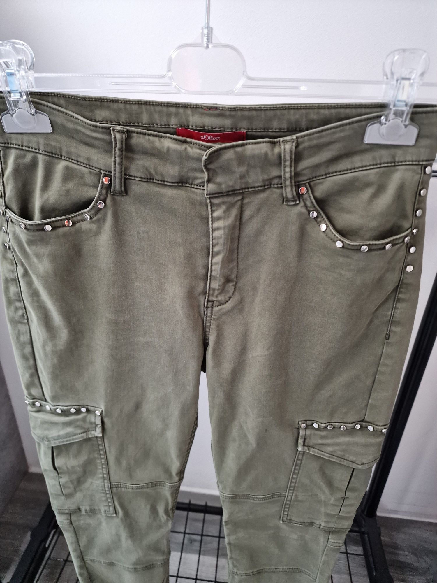 Spodnie Bojówki Khaki S.Oliwer 36