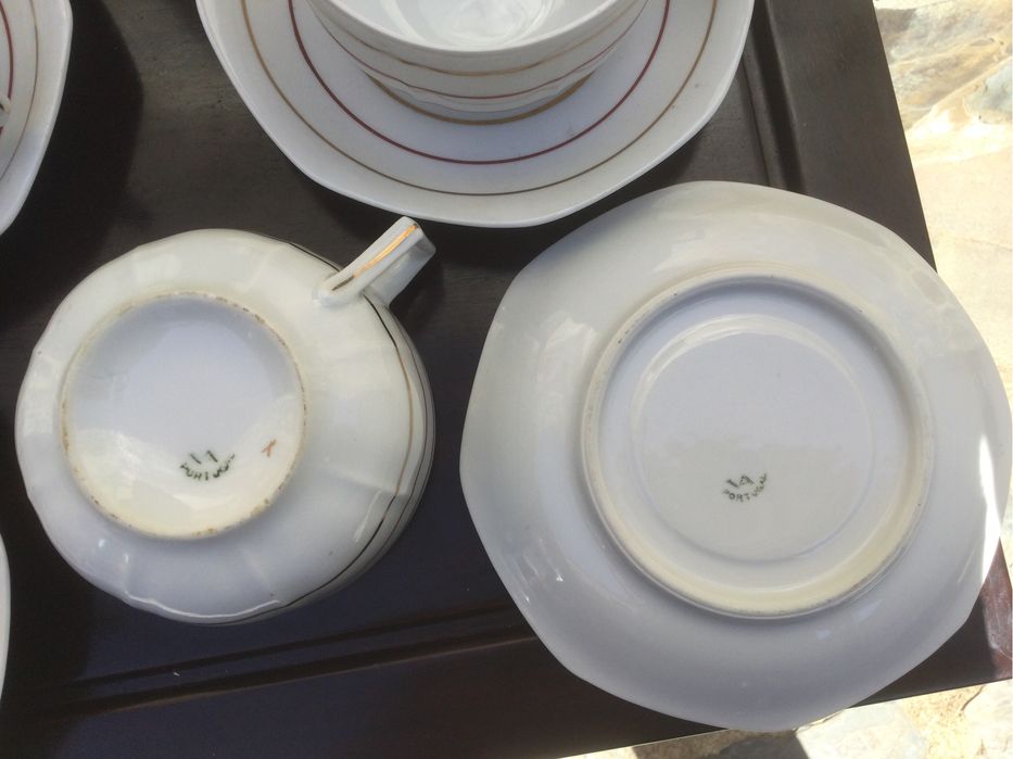 Grandes Chávenas Almoçadeiras Vista alegre marca 32 Art Deco 10,5 cm