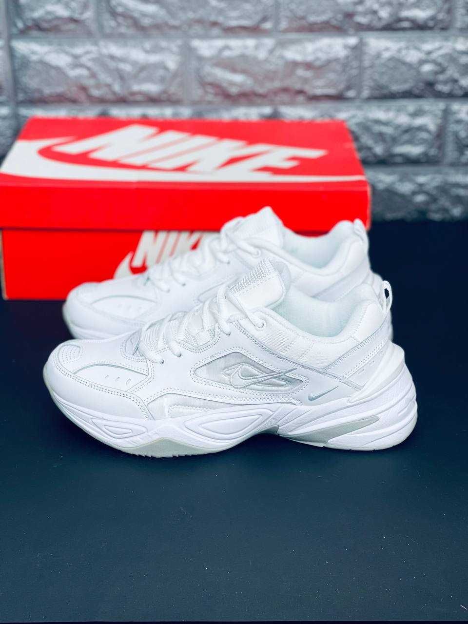 Мужские кроссовки Nike M2K Tekno Натуральная Кожа!  красовки Найк М2К