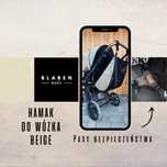 Hamak, dostawka do wózka BLABEN BABY z pasami bezpieczeństwa Beige