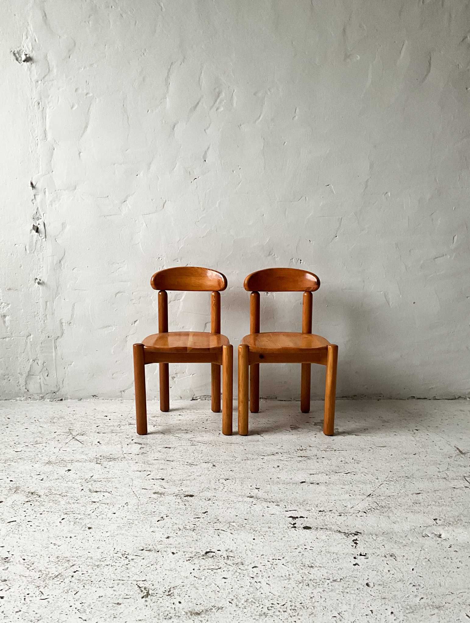 Duńskie krzesła proj. Rainer Daumiller lata 70 vintage design