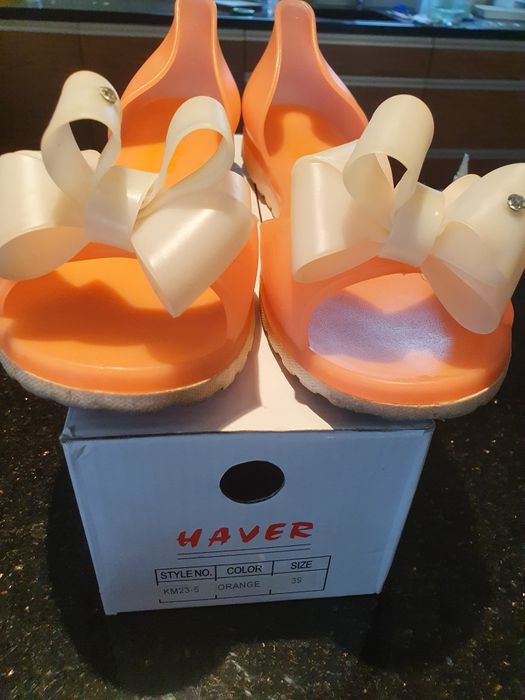 Balerinki silikonowe r 38 HAVER sandały na basen na plażę meliski