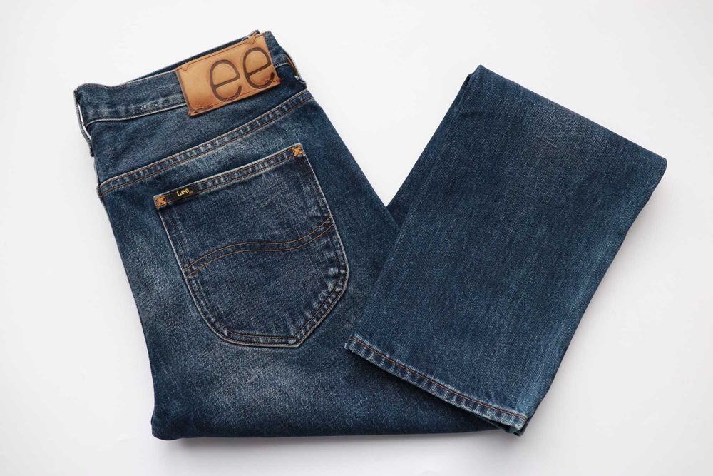 LEE 101S W32 L32 męskie spodnie jeansy slim japońska bawełna premium